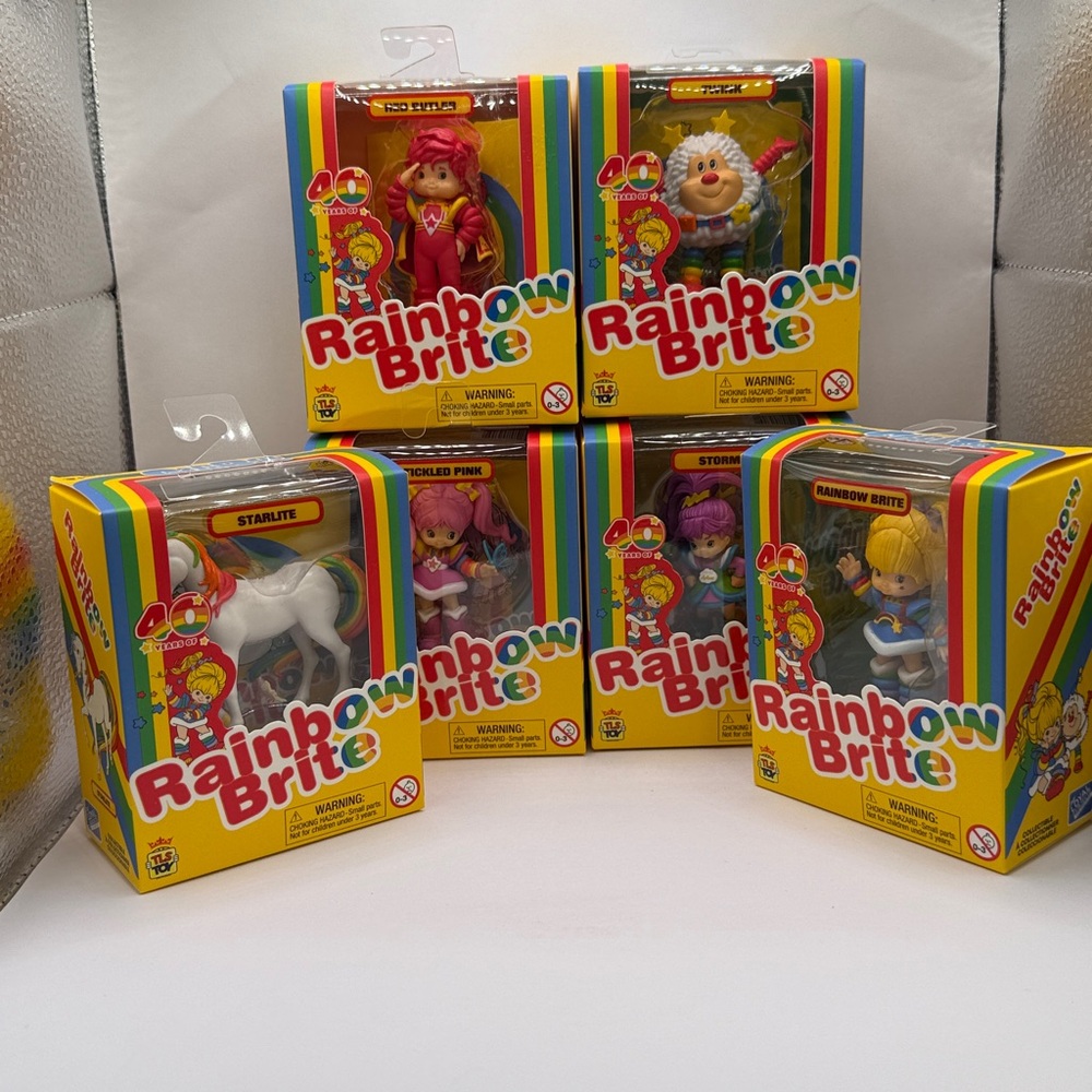 40 Years of Rainbow Brite Collectible Figures New in Branded Boxes Lot of 6